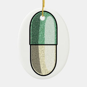 Glitter Fluoxetine Ceramic Ornament
