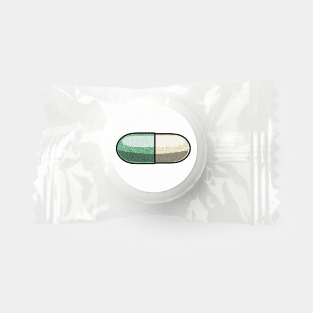 Glitter Fluoxetine Life Saver® Mints (Front)
