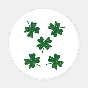 Glitter Four Leaf Clovers Coaster Set