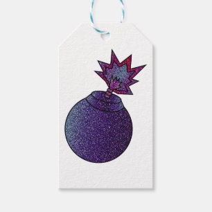Glitter Galaxy Bomb Gift Tags