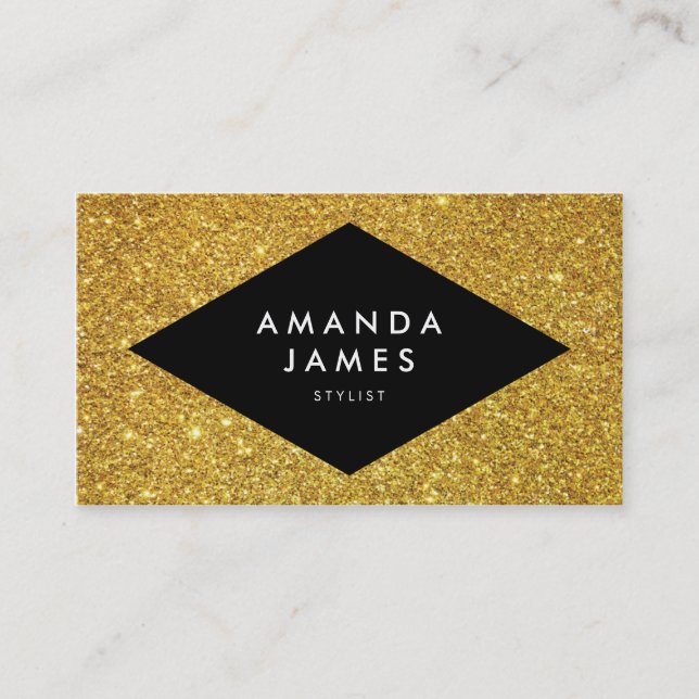 Glitter Galore Stylish Business Cards (Front)