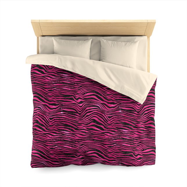 Glitter Giraffe Print Duvet Cover (Zebra print)