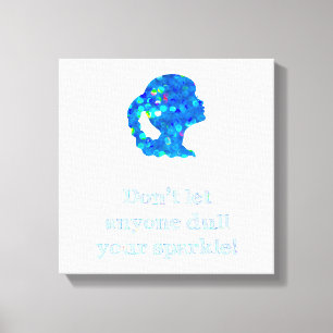 Glitter Girl Canvas Print