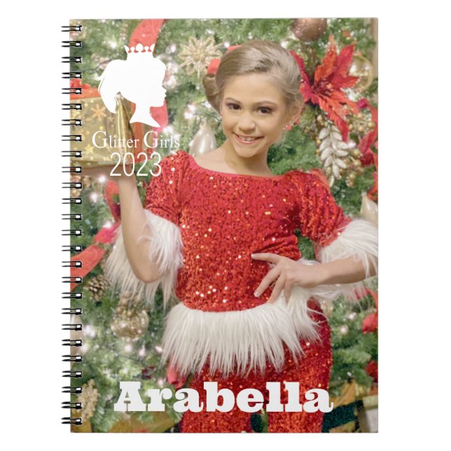 Glitter Girls Arabella Spiral Photo Notebook (Front)