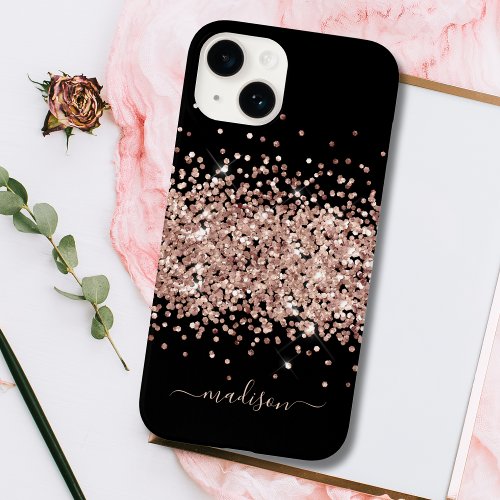 Glitter Girly Sparkle Sweet 16 Blush Pink Case_Mate iPhone 14 Case
