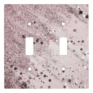 Glitter Glam 3 #art #glitter Light Switch Cover