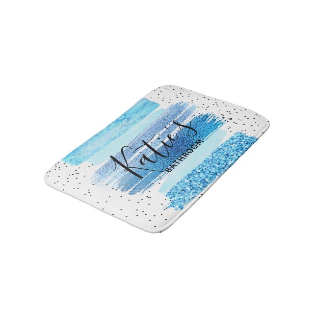 Glitter Glam Bathroom Mat (Angled)