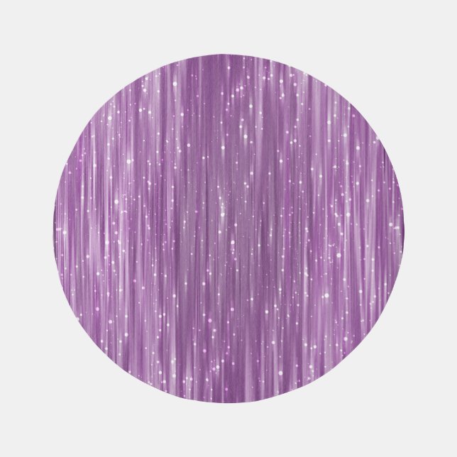 Glitter Glam: Bright Pink Sparkle Rug (Front)