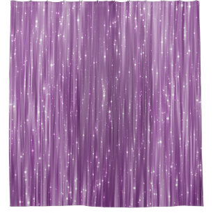 Glitter Glam: Bright Pink Sparkle Shower Curtain