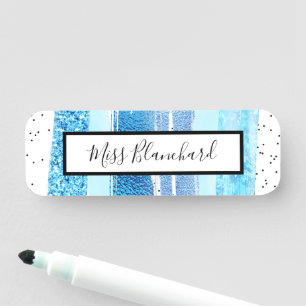 Glitter Glam Name Tag