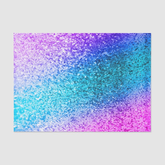 glitter,glam,pink,turquoise,metallic,trendy,girly, tissue paper (Front)