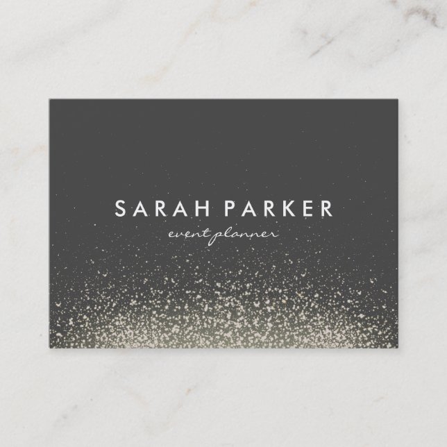 Glitter Glam Sparkle Business Card (Front)