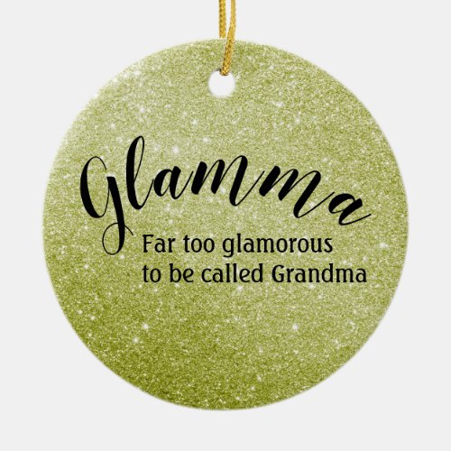 Glitter Glamma Christmas ornament