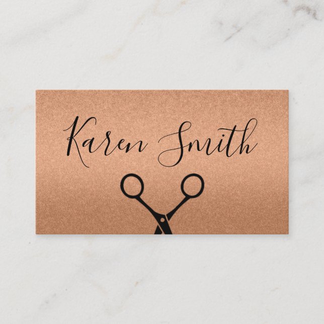 Glitter Glamour / Salon Stylist Business Card (Front)