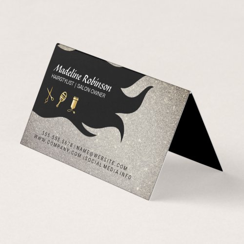 Glitter  Glamour Stylist Kit  Hair and Beauty Business Card