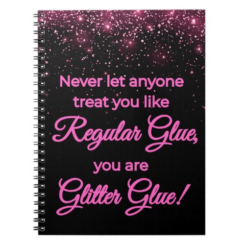 Glitter Glue Journal Notebook _ Lined 