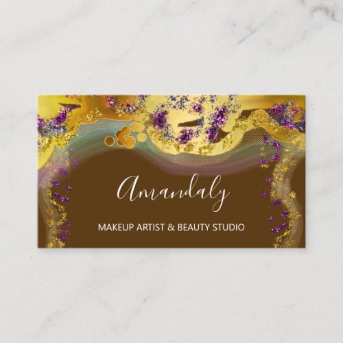 Glitter Gold Event Planner Boutique Business Card