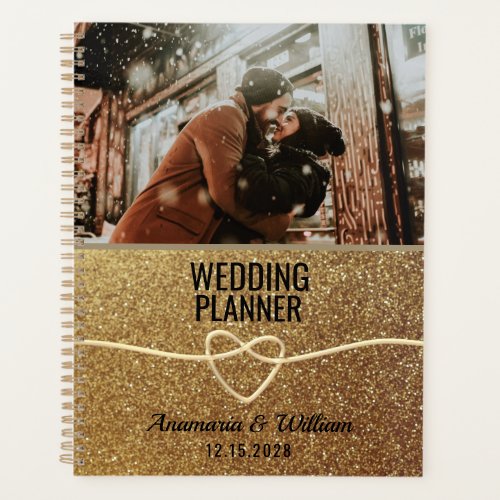 Glitter Gold Photo Wedding Planner