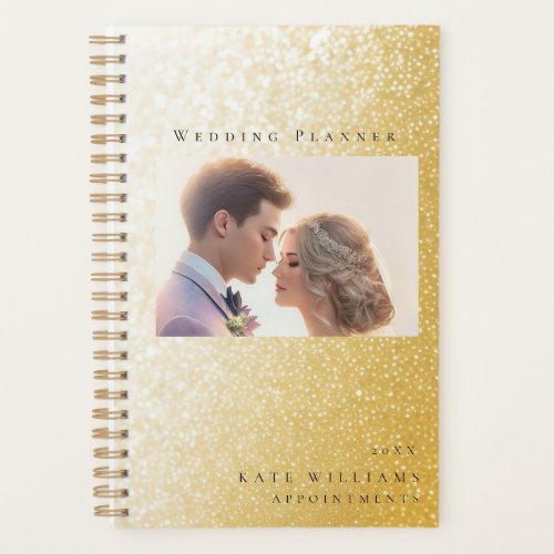 Glitter gold THEMED ELEGANT APPOINTMENT PLANNER