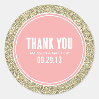 GLITTER & GOLD | WEDDING FAVOR LABELS