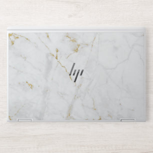 glitter gold white marble HP EliteBook X360 1030 G Laptop Skin