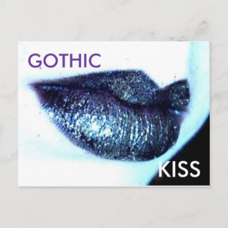 glitter, GOTHIC, KISS Postcard