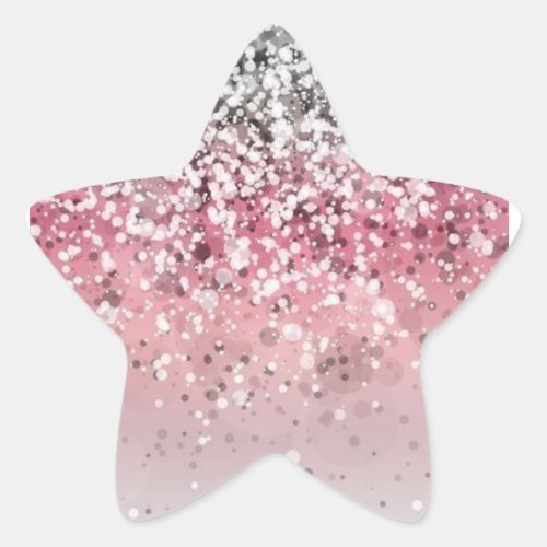 Glitter Gradient Star Stickers