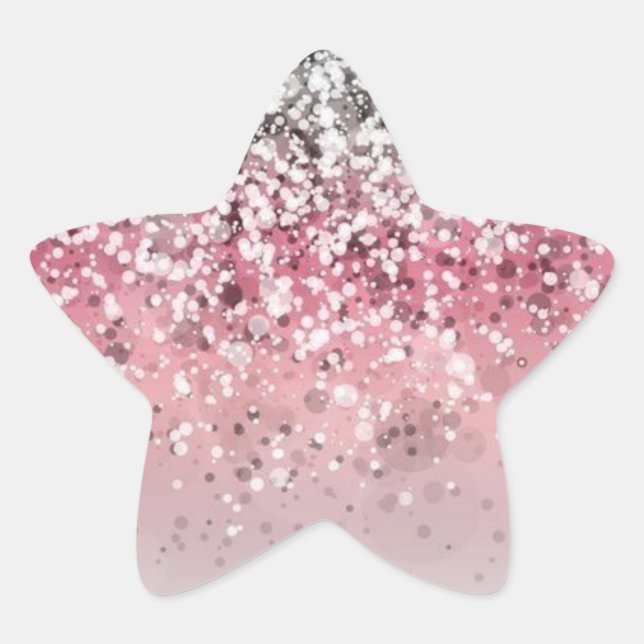 Glitter Gradient Star Stickers (Front)