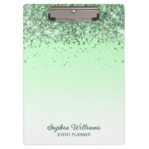 Glitter Green Clipboard