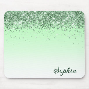 Glitter Green Mouse Pad