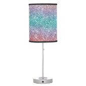 Glitter Green Purple Blue Name Table Lamp (Back)