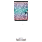 Glitter Green Purple Blue Name Table Lamp (Left)