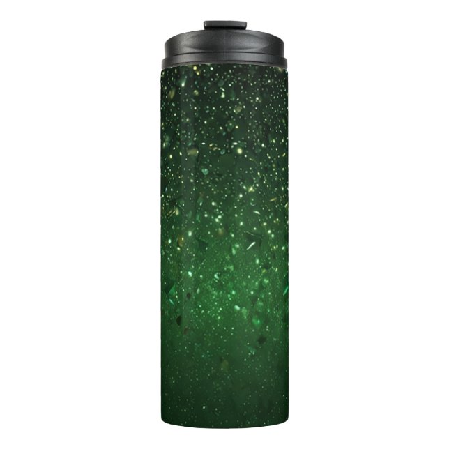 Glitter Green Thermal Tumbler (Front)