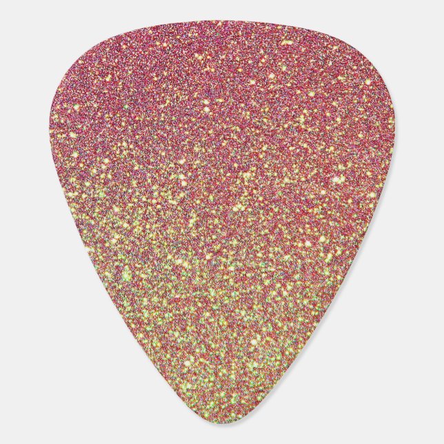 Glitter Guitar Pick (Back)