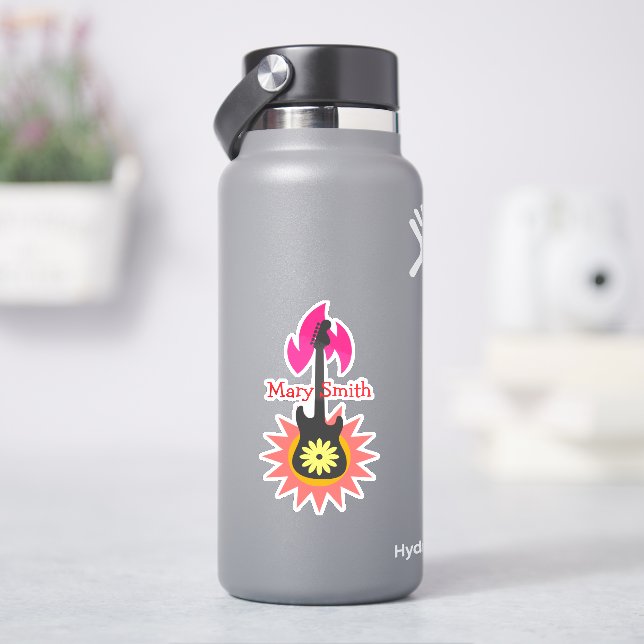 Glitter Guitar Sticker (HydroFlask)