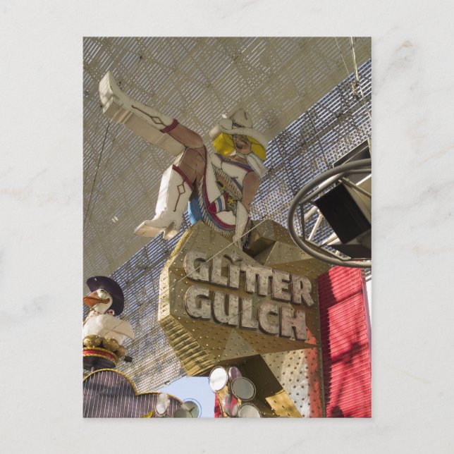 Glitter Gulch Las Vegas Photo Postcard (Front)