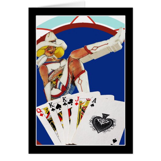 Glitter Gultch Sally Poker Chip Cards (Front)