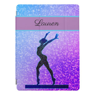 Glitter Gymnastics Beam Blue and Purple iPad Pro Cover