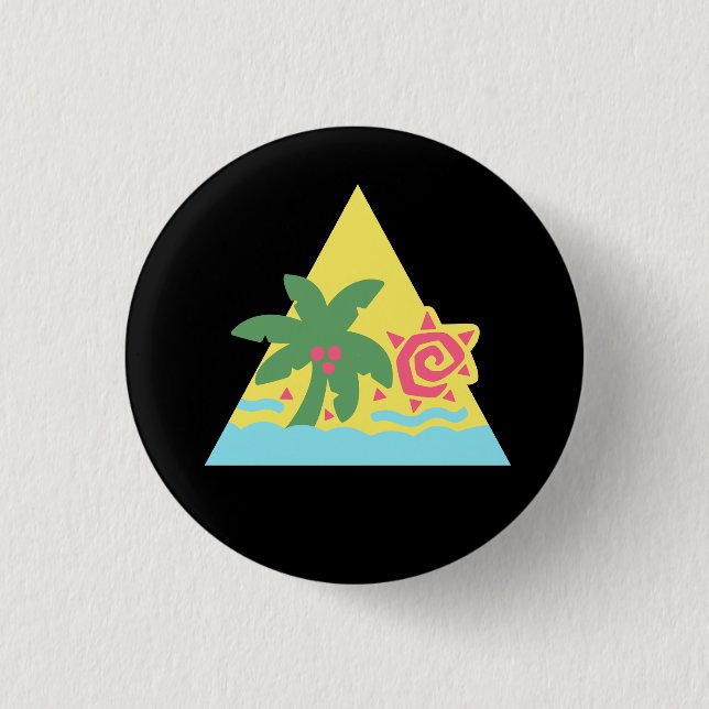 Glitter Hair Flair Badge [Classic] Pinback Button (Front)