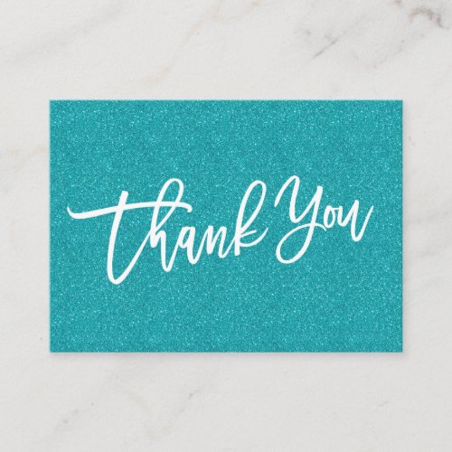 Glitter HAND LETTERED Thank you for your purchase Enclosure Card