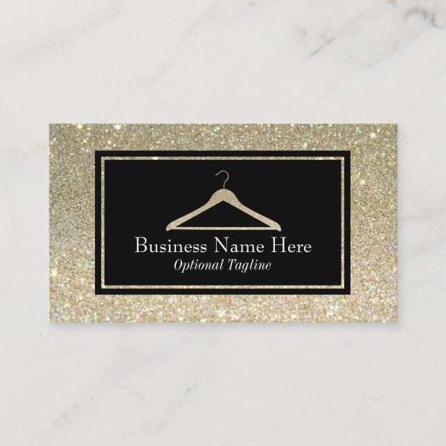 Glitter Hanger Business Card (Front)