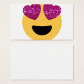 glitter heart eye emoji (Front & Back)