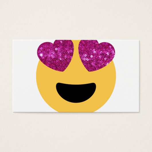 glitter heart eye emoji (Front)