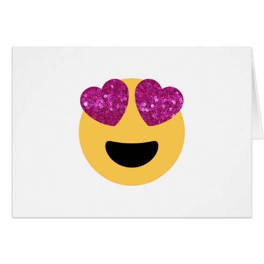 glitter heart eye emoji (Front Horizontal)
