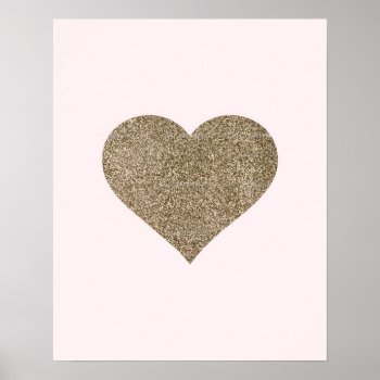 Glitter Heart Nursery Print by simplysostylish at Zazzle