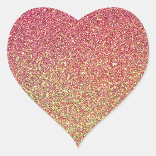 Glitter Heart Sticker