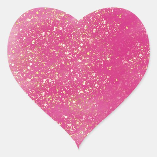 glitter heart sticker for gifts heart sticker