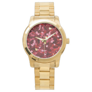 glitter heart watch