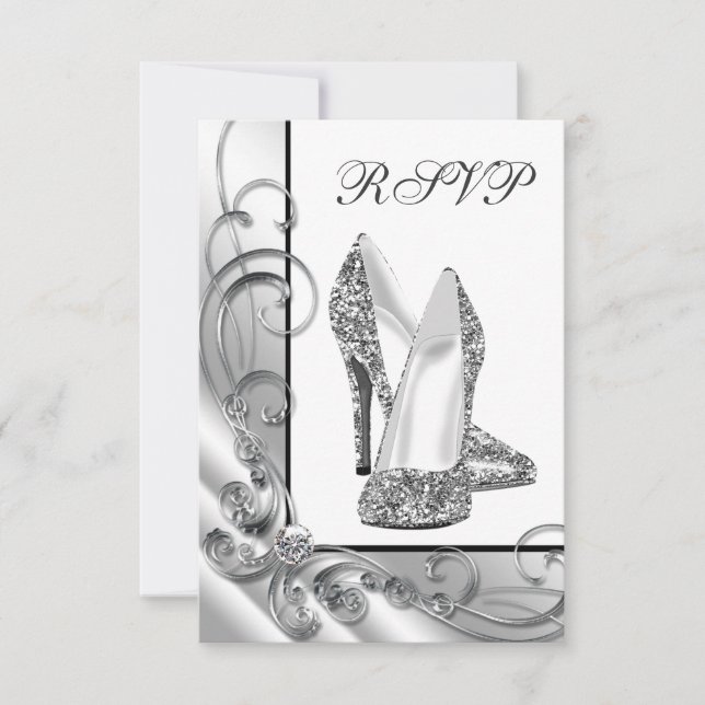 Glitter High Heel Shoe RSVP (Front)