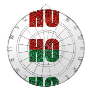 glitter ho ho ho dart board